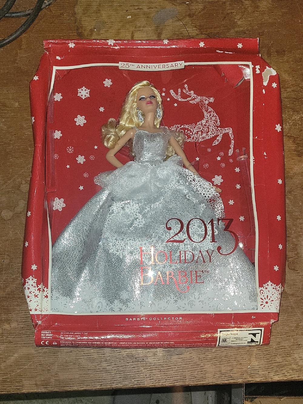2013 Holiday Barbie in Silver Ball Gown
